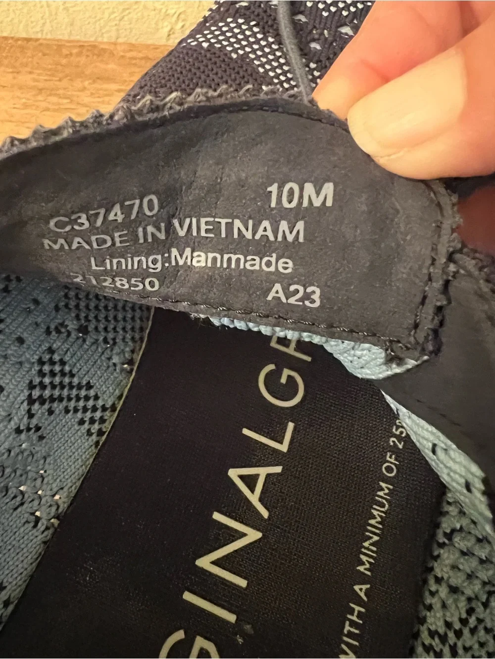 Cole Haan Blue ØriginalGrand Remastered Wingtip Oxford